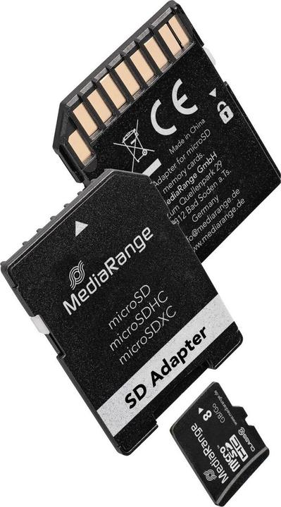 Produktbild MediaRange MR957 (8 GB, microSDHC, U1, UHS-I)