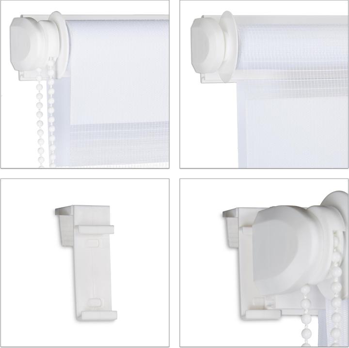 Produktbild Relaxdays Doppelrollo Klemmfix (90 x 6.5 x 156 cm)