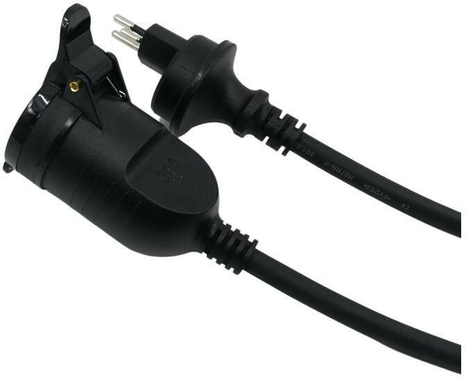 Image du produit Elbro Câble d'extension 10 m T13 - T13, IP55, noir (10 m, Type 13)