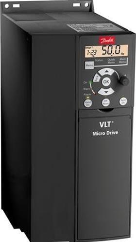 Image du produit Danfoss Frekvensomformer MicroDrive FC51 3x400VAC uden display, med bremsechopper 7,5kW, 15,5A, IP2
