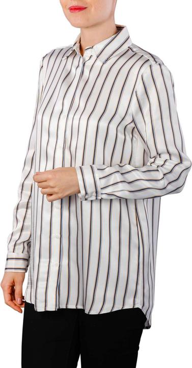 YaYa Long Blouse Striped off white dessin (S)