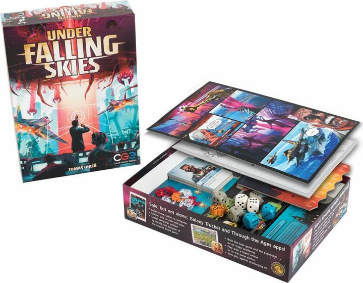 Produktbild Czech games edition CZ114 - Under Falling Skies, Brettspiel, 1+ Spieler, ab 10 Jahre (DE-Ausgabe) (Deutsch)