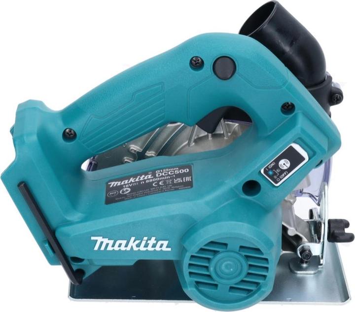 Produktbild Makita DCC 500 G1 Akku Diamantschneider 18 V 125 mm Brushless + 1x Akku 6,0 Ah - ohne Ladegerät (Exzenterschleifer)
