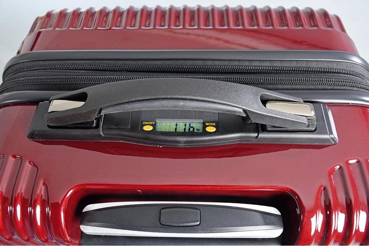 Immagine prodotto Welltravel Set di valigie da viaggio con bilancia, 3 pezzi SCALA bordeaux (L (90 - 115l))