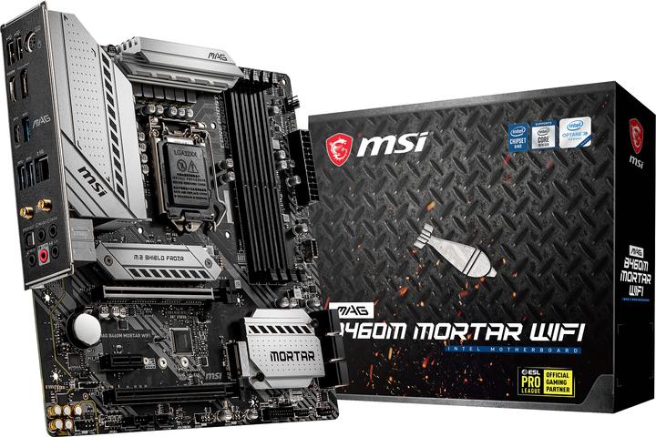 Produktbild MSI MAG B460M MORTAR WIFI (LGA 1200, Intel B460, mATX)