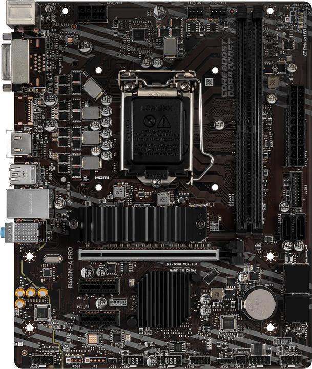 Produktbild MSI B460M-A PRO (LGA 1200, Intel B460, mATX)