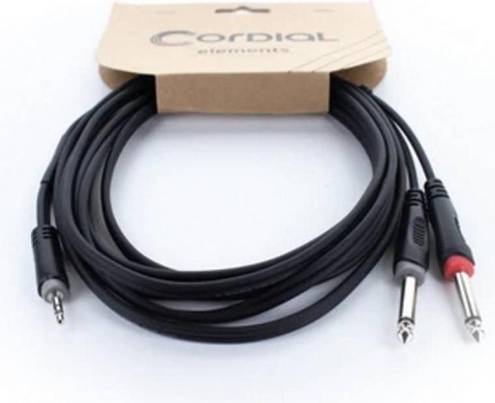 Produktbild Cordial 14862 Audio Y-Adapter (1x Klinkenstecker 3.5 mm - 2x Klinkenstecker 6.3