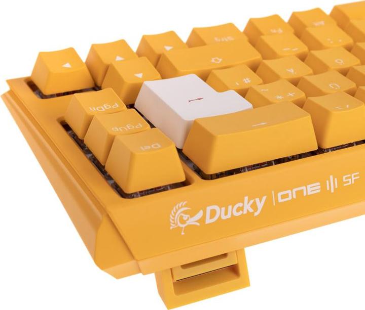 Actual product image Ducky One 3 Yellow SF gaming keyboard, RGB LED - MX brown (DE, Cable)