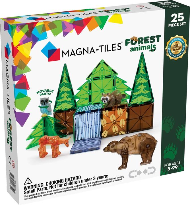 Image du produit Magna-Tiles Set d'animaux de la forêt (25 pièces)
