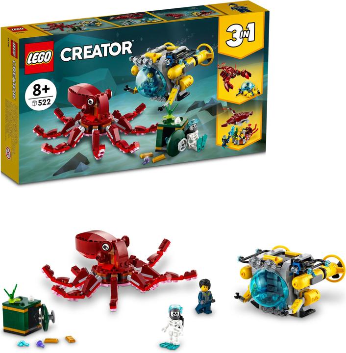 Actual product image LEGO Sunken Treasure Mission 31130 (31130, LEGO Creator 3-in-1)