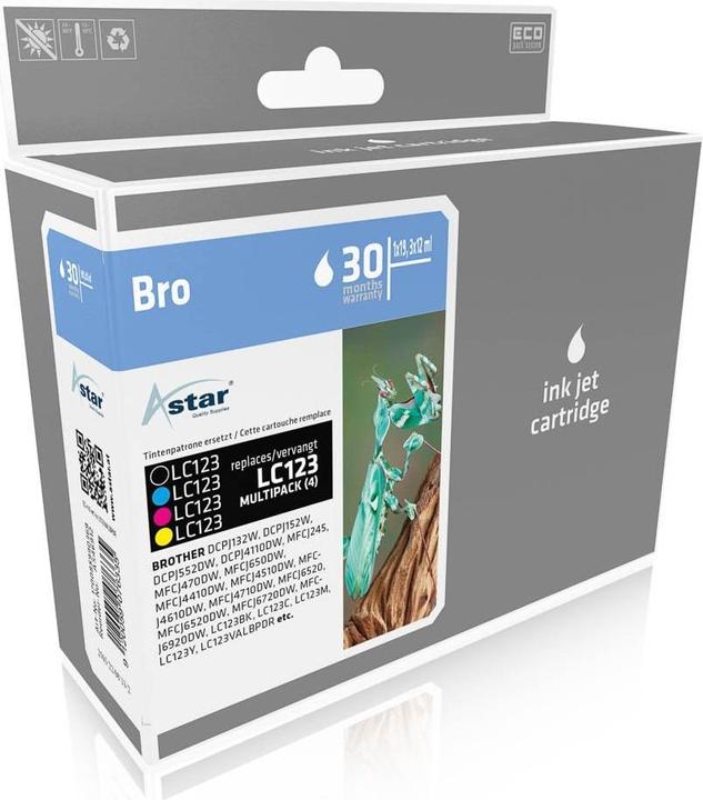 Produktbild Astar 4er-Pack - Schwarz, Gelb, Cyan, Magenta (M, C, Y, BK)