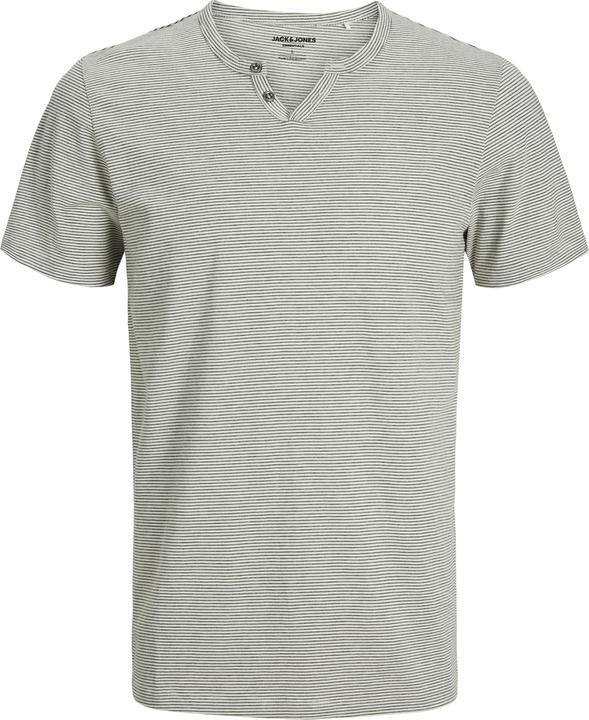 Jack & Jones Jjesplit Neck Stripe Tee Ss Noos