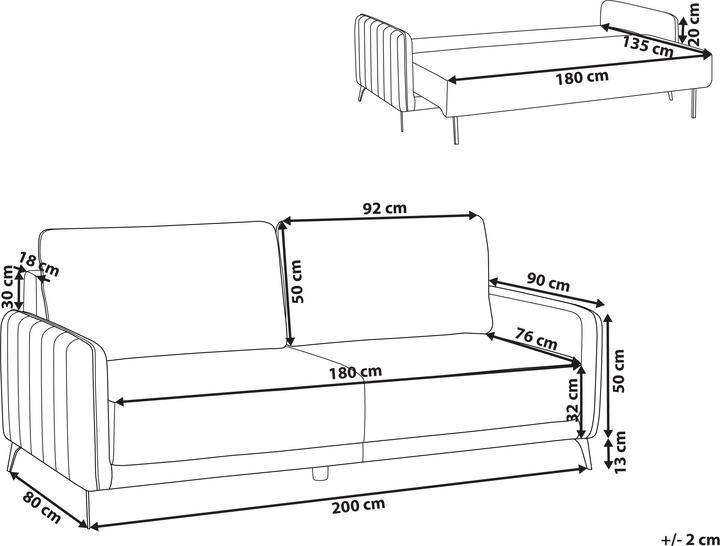 Actual product image Beliani Heming (3-seater)