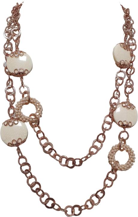 Produktbild L'Officiel Collana due fili colore rosa con piastre