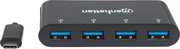 Actual product image Manhattan 4 port USB 3.0 hub with USB-C connector (USB-C, 4 Ports)