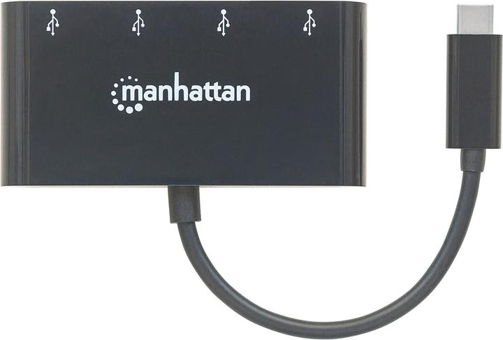 Actual product image Manhattan 4 port USB 3.0 hub with USB-C connector (USB-C, 4 Ports)