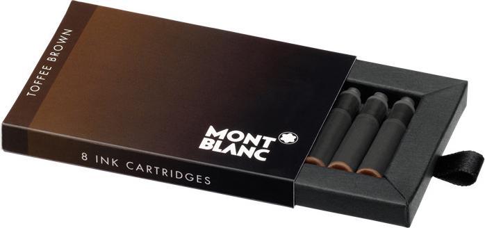 Produktbild Montblanc Tintenpatrone 128203 braun 8 Stück (Füllertinte, Braun)