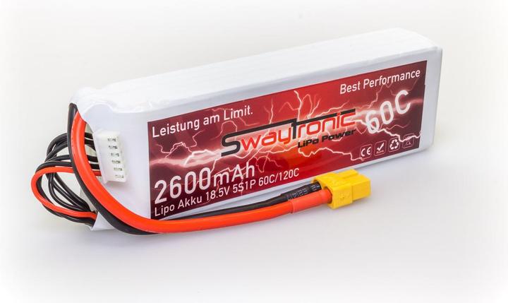 Actual product image Swaytronic 5S 18.5V 2600mAh 60C/120C XT60 (18.50 V, 2600 mAh)