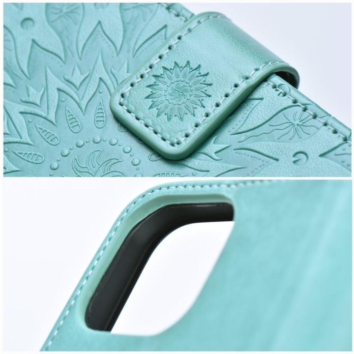 Image du produit Techonic Back panel cover OEM MEZZO Book case for XIAOMI Redmi Note 11 / 11S mandala green (Oppo A11s, Xiaomi Redmi Note 11)
