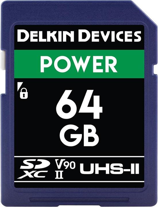 Delkin POWER UHS-II (V90) 64GB R:300MB/s W:250MB/s (SDXC)