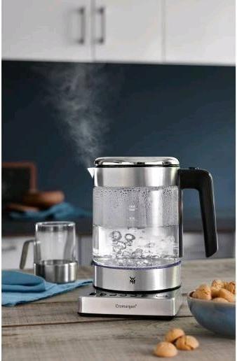 Produktbild WMF Glas Wasserkocher mit Temperaturwahl 1l Teekocher Teesieb Küchenminis 1900W (1 l)