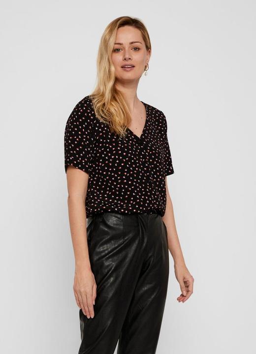 Produktbild Pieces Bedruckte Viskose Bluse mit kurzen Ärmeln (S)
