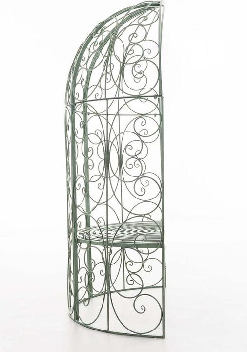 Produktbild Swisshandel24 Halbpavillon Rosie mit Sitzbank, antik-grün (58 cm, 120 cm)