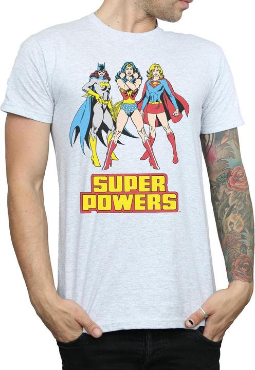 Actual product image DC Super Hero Girls Mens Super Power Wonder Woman Group Cotton T-Shirt (XL)