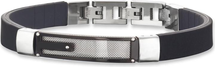 Save Brave Armband SBB-Dallas Herren (21 cm, Acero inoxidable, Goma)