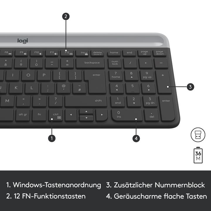 Actual product image Logitech MK470 (DE, Wireless)