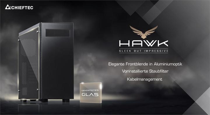 Produktbild Chieftec Hawk (ATX, mATX, Mini-ITX)