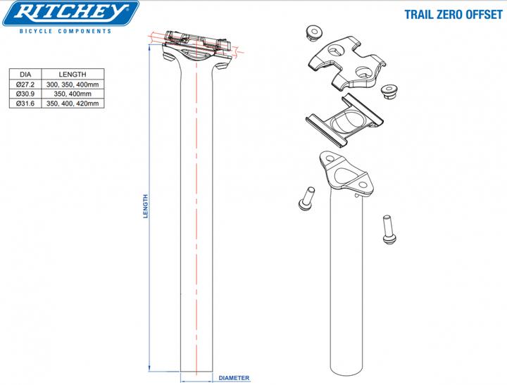 Produktbild Ritchey WCS TRAIL Zero 27.2mm (27.20 mm)