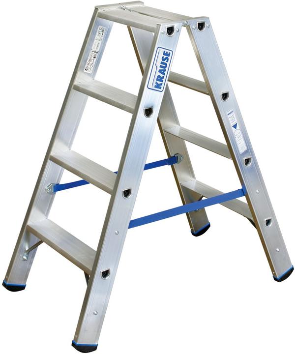 Produktbild Krause Alu-Stufendoppelleiter, ohne Rollen (Gerüst, 105 cm)