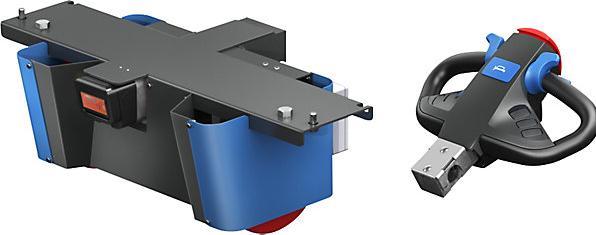 Produktbild eurokraft pro Montagewagen mit Elektroantrieb, 2 Etagen verzinkt, 1470x700x1300mm, verzinkt (500 kg)