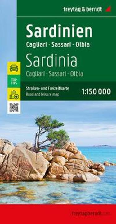 Sardinien, Strassen- und Freizeitkarte 1:150.000, freytag & berndt