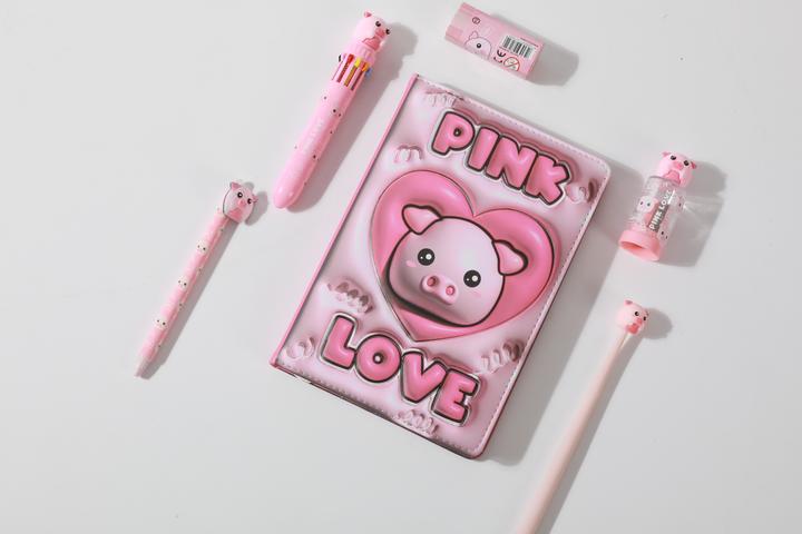 Produktbild i-Total Notizbuch D Piggy (A5, Harter Einband)