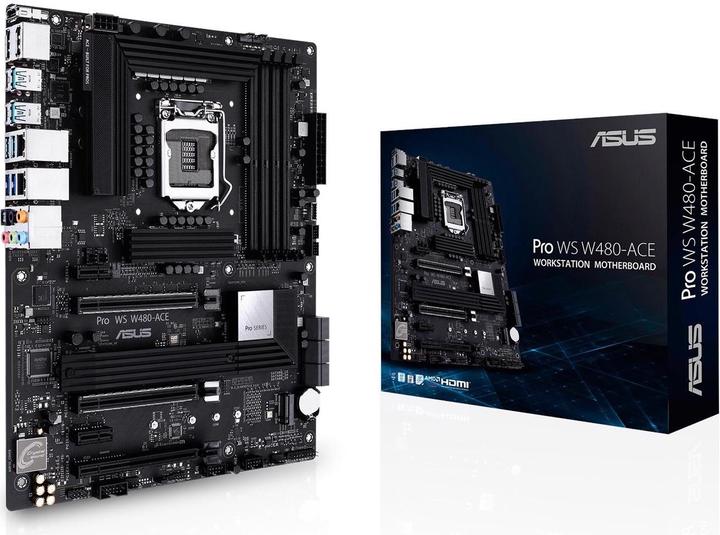 Produktbild ASUS Pro WS W480-ACE (LGA 1200, Intel W480, ATX)