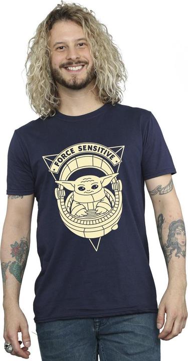 Actual product image Star Wars Mens The Mandalorian Grogu Force Sensitive T-Shirt (4XL)