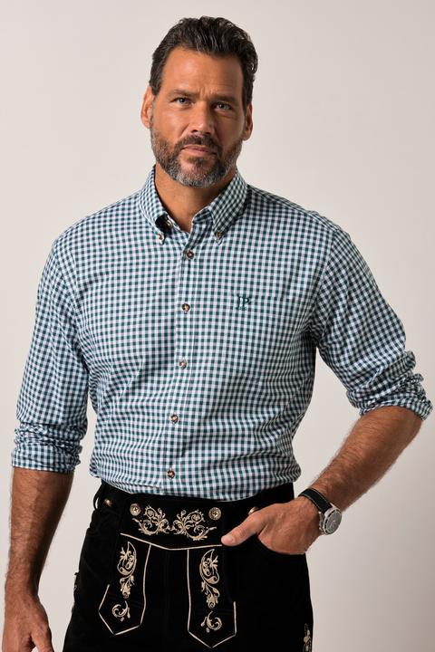 Produktbild JP1880 Karohemd, Tracht, Langarm, Buttondown-Kragen, Modern Fit (5XL)