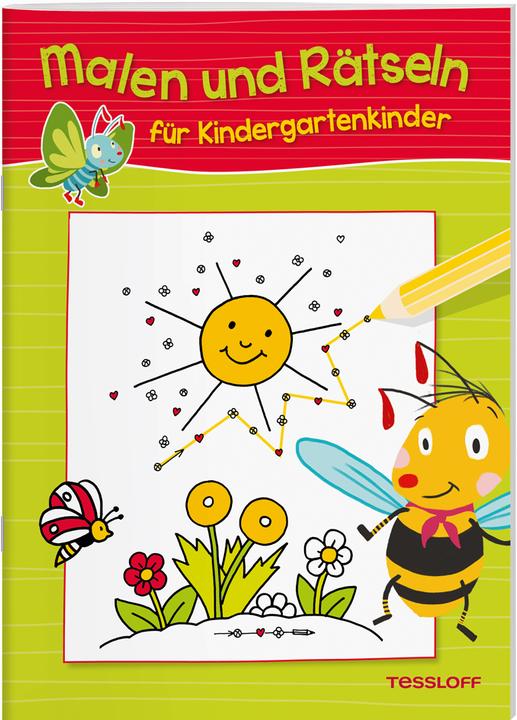 Produktbild Tessloff Malen und Rätseln für Kindergartenkinder (Deutsch, Ute Haller, Günter Wongel, Oli Poppins, Norbert Pautner, Johannes Blendinger, 2017)