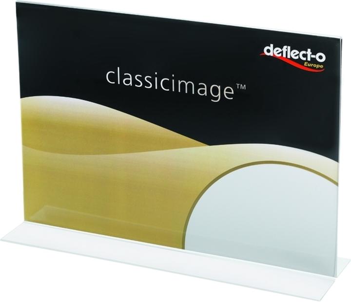 Actual product image Deflecto 48601 Table name plate Classic Image® (L x W x H) 110 x 300 x 95mm 12pcs.