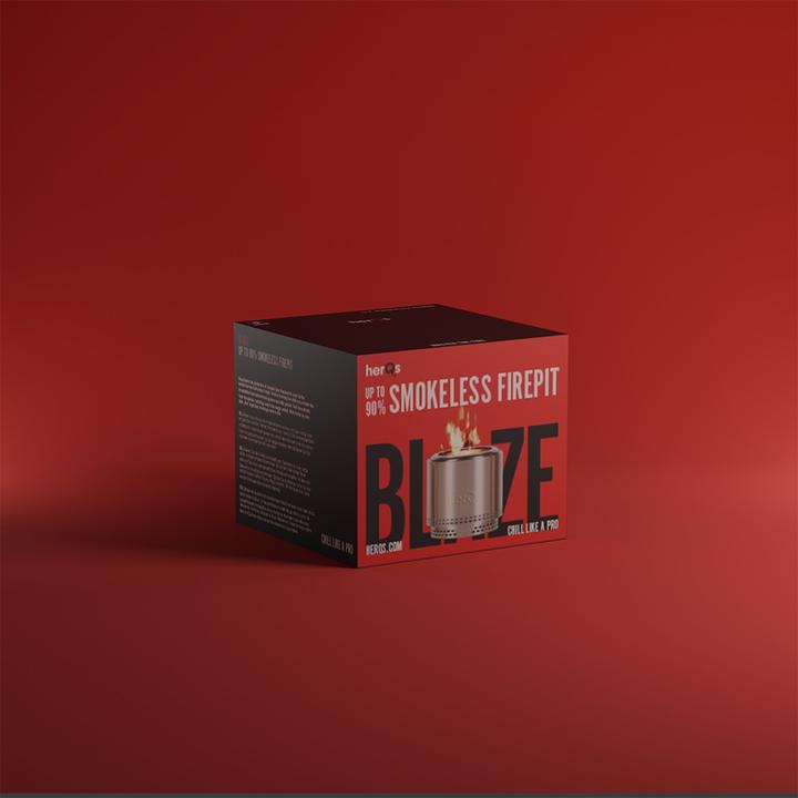 Actual product image Herqs Smokeless FirePit Blaze