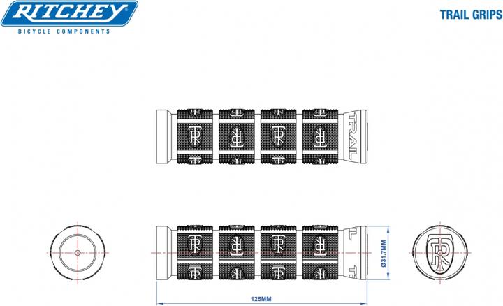 Actual product image Ritchey Handlebar grips Comp Trail True Grip