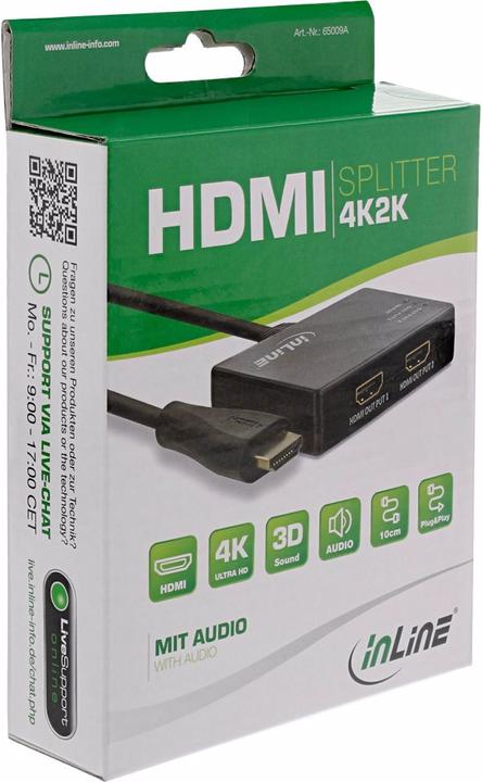 Actual product image InLine HDMI splitter/distributor