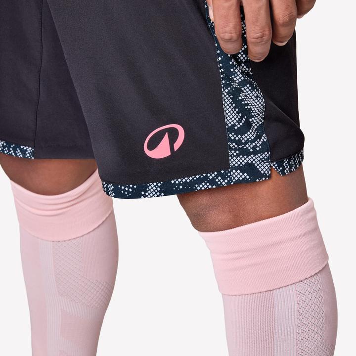 Actual product image Kipsta Damen/Herren Fussball Shorts - Viralto II Snake schwarz/grau (L)