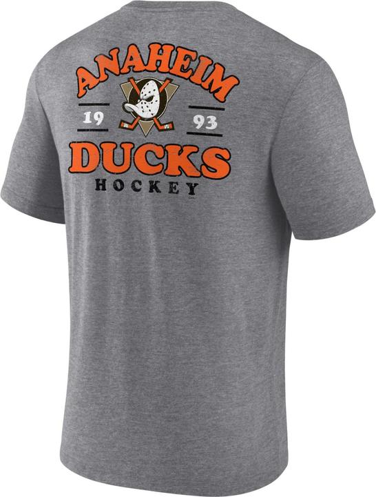 Immagine prodotto Fanatics Camicia Anaheim Ducks Tri-Blend Backprint grigio erica - 3XL (3XL)