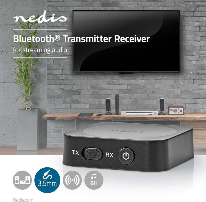 Produktbild Nedis Bluetooth Transmitter Receiver Bluetooth Transmitter Receiver Connection Input: 1x AUX Connect (Sender & Empfänger)