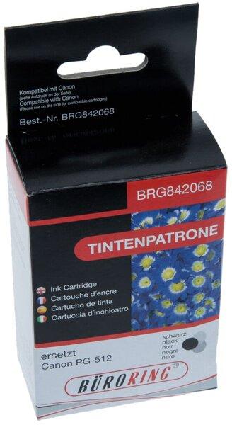 Produktbild Büroring Tintenpatrone, ersetzt Canon PG-512, 18 ml, schwarz (BK)