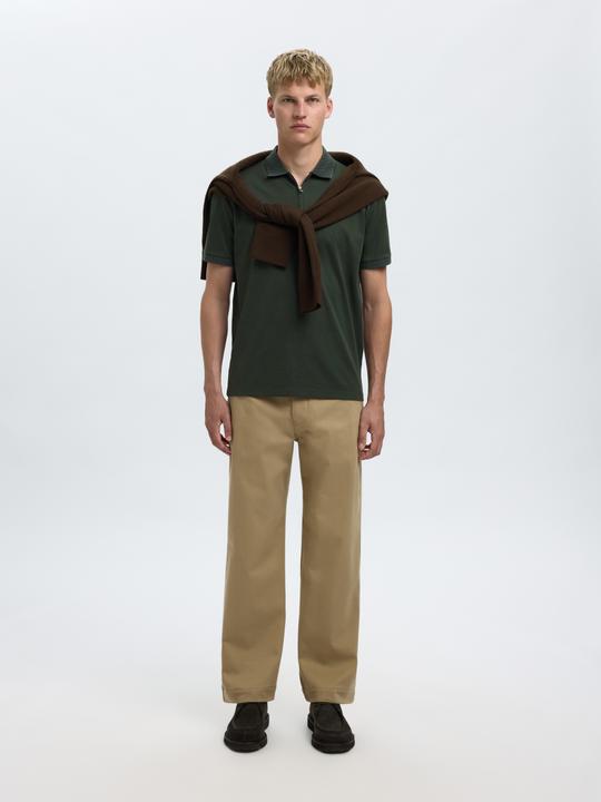Actual product image Selected Homme Slhfave Zip Ss Polo Noos (M)