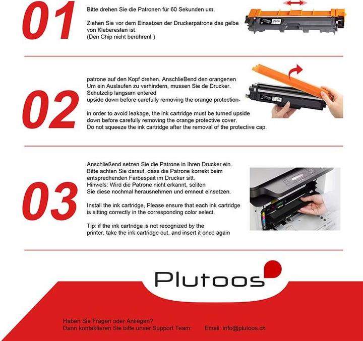 Produktbild Plutoos TN-241/245 (M, C, Y, BK)